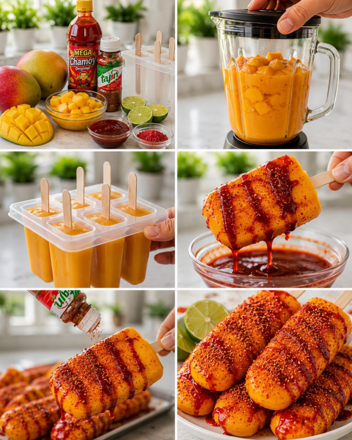 🥭🌶️❄️✨ PALETAS DE MANGO CON CHAMOY Y TAJÍN
