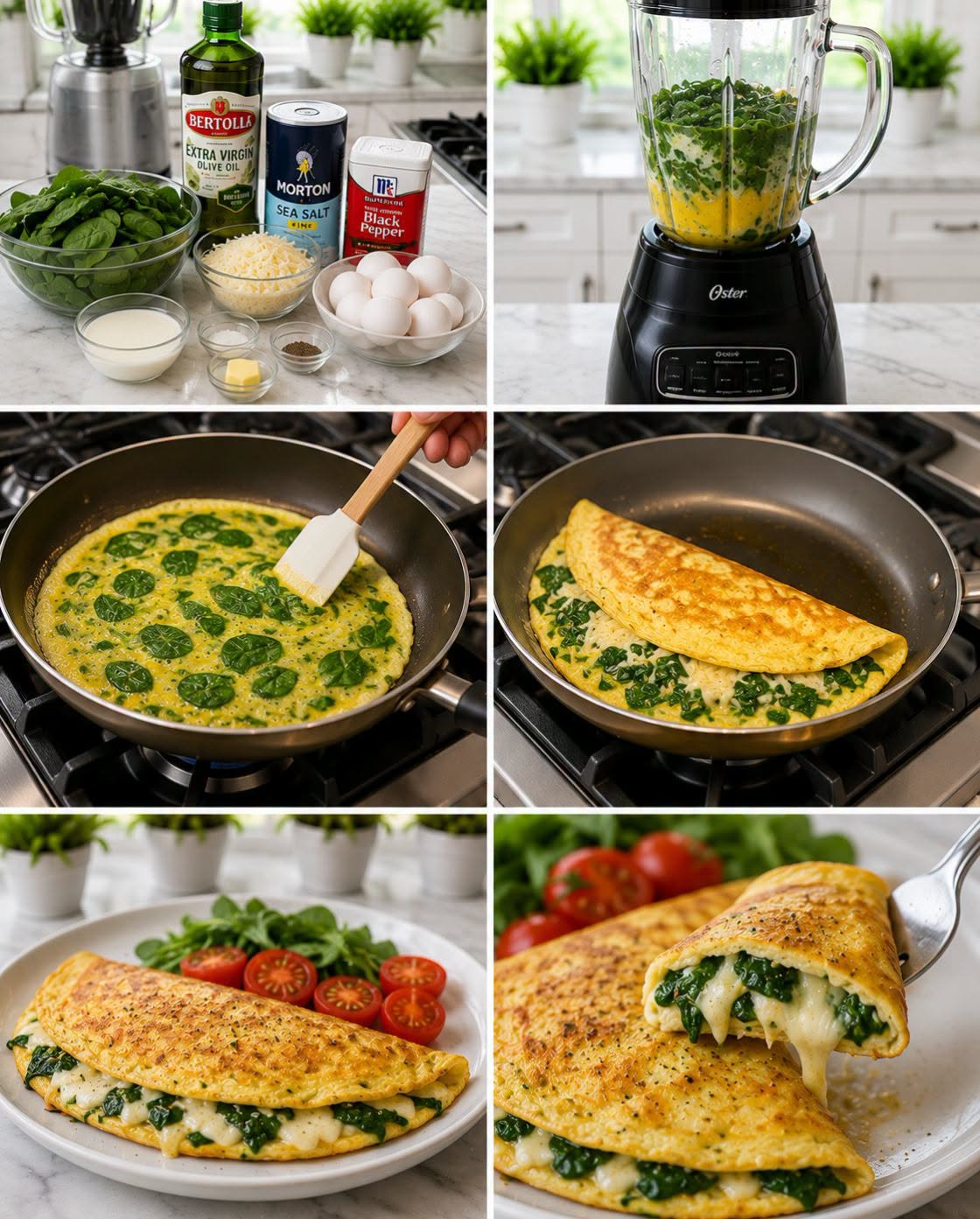 🍳🥬🧀  OMELETTE DE ESPINACA