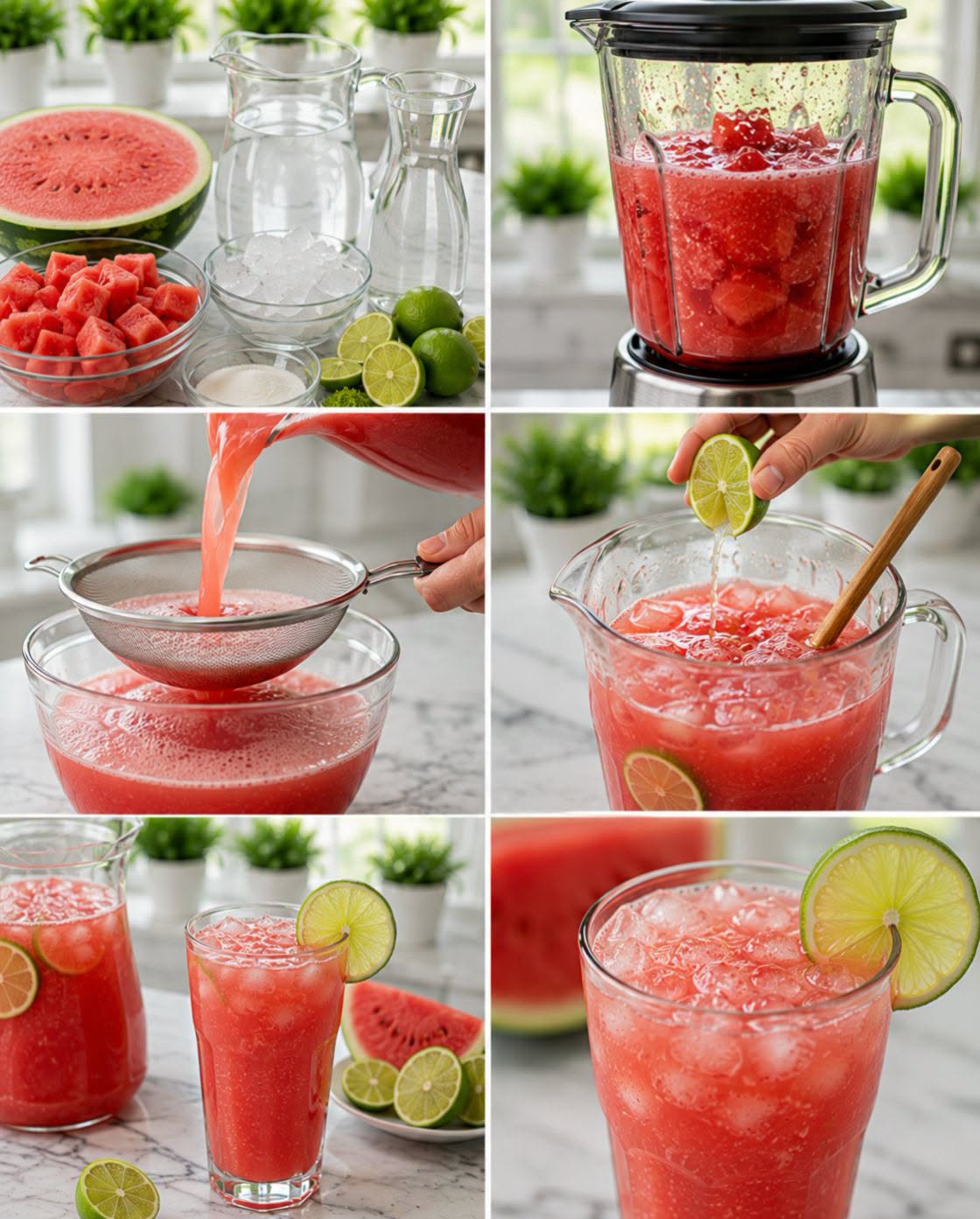🍉🍋🧊✨ AGUA DE SANDÍA CON LIMÓN