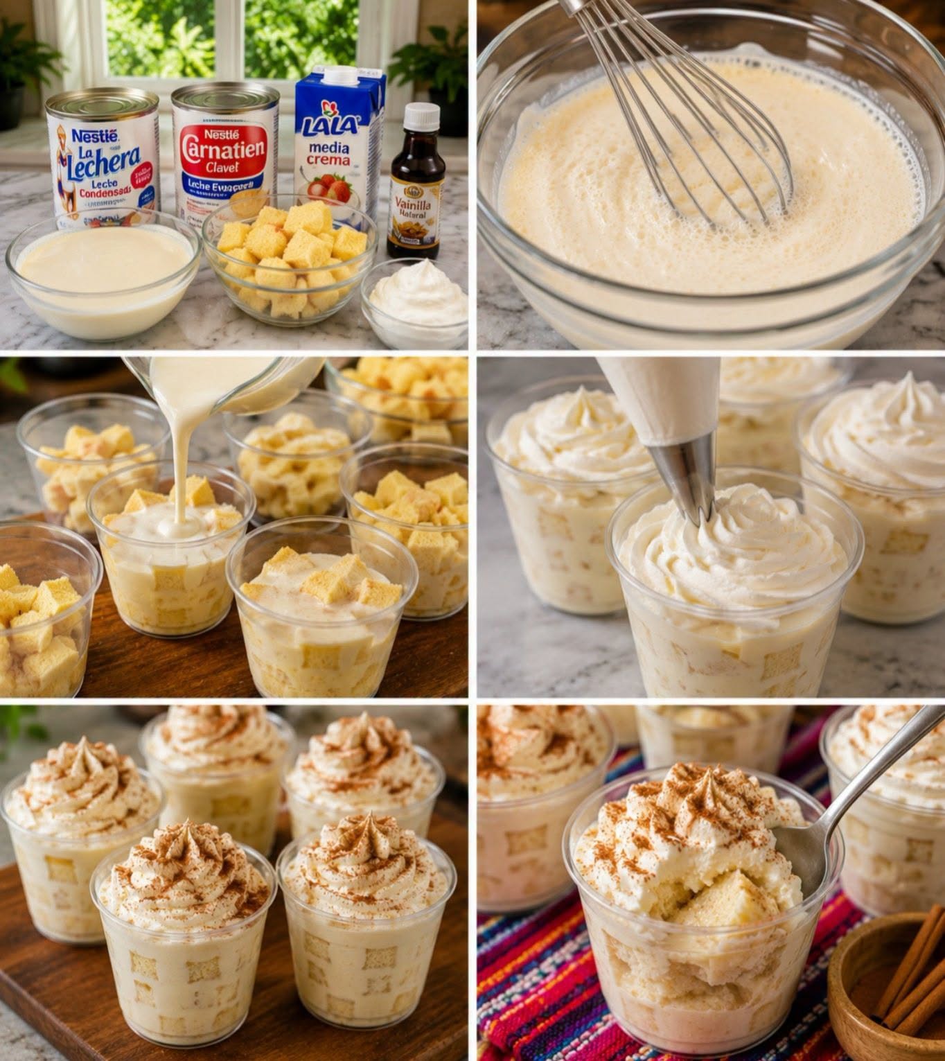 🍰🥛✨ POSTRE DE TRES LECHES EN VASITOS
