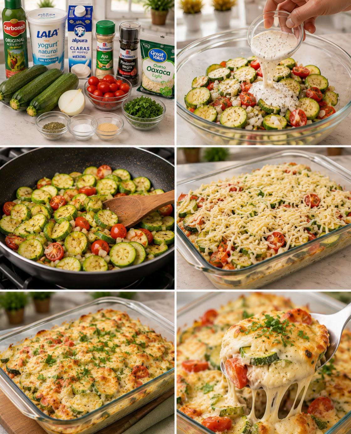 🥒🧀✨ CALABACITAS GRATINADAS LIGHT