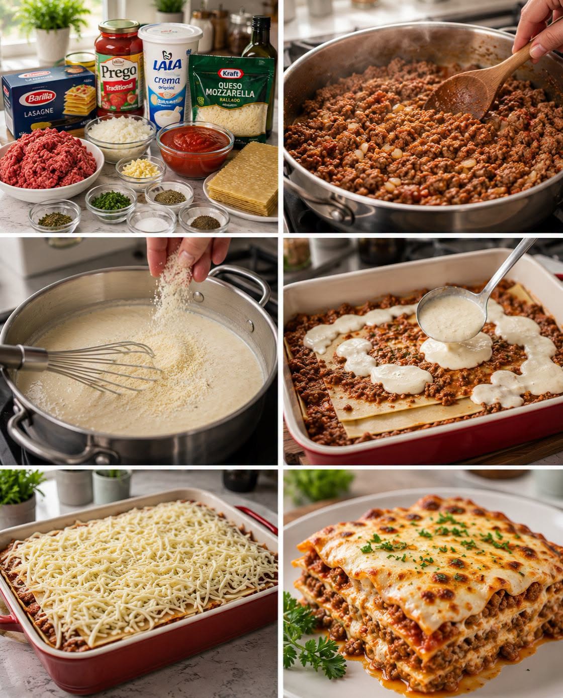 🍝🧀🥩✨ LASAÑA DE CARNE