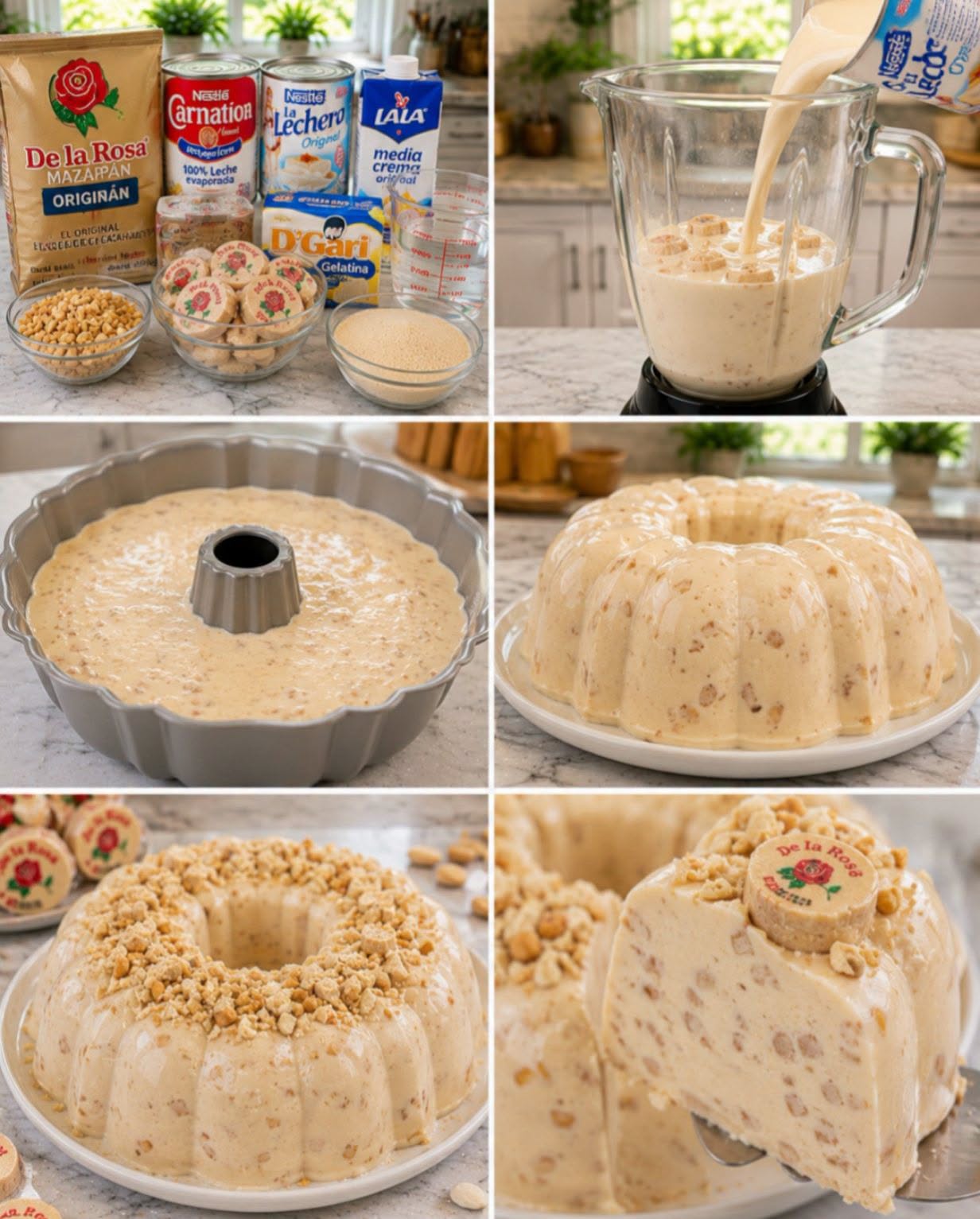 🍮🥜✨ GELATINA CREMOSA DE MAZAPÁN