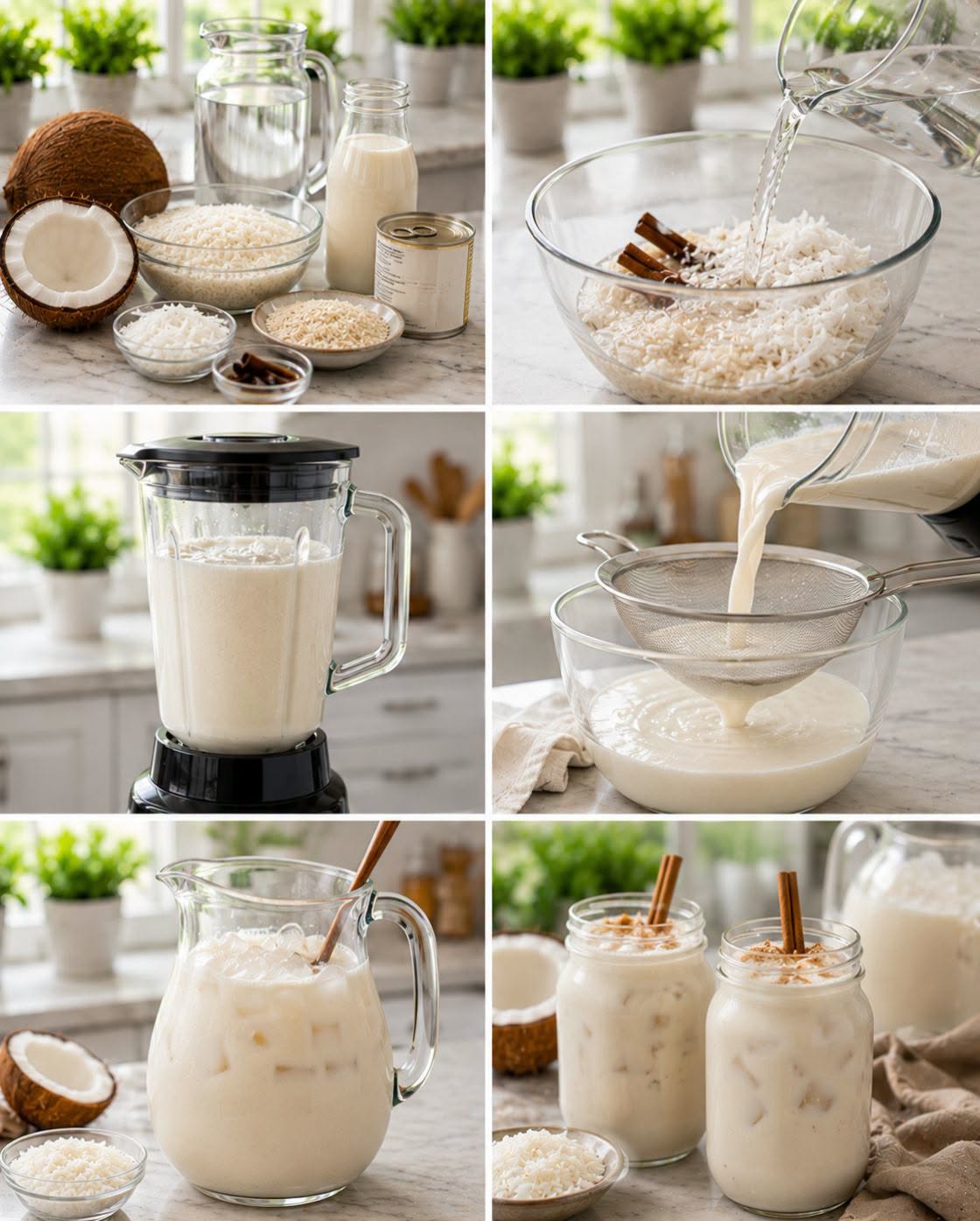 🥥🥛✨ AGUA DE HORCHATA DE COCO