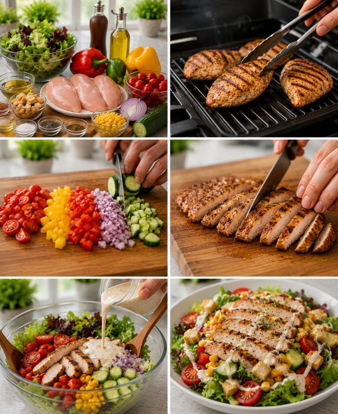 🥗🍗🥑✨ ENSALADA DE POLLO A LA PARRILLA