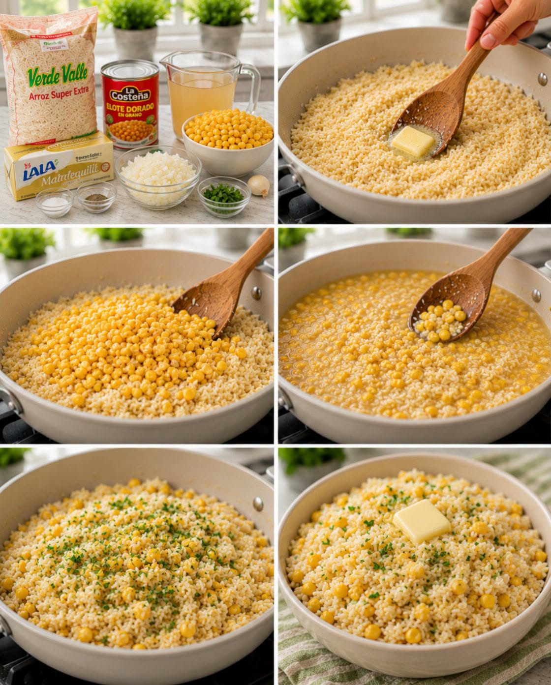 🌽🧈🍚✨ ARROZ A LA MANTEQUILLA CON ELOTE