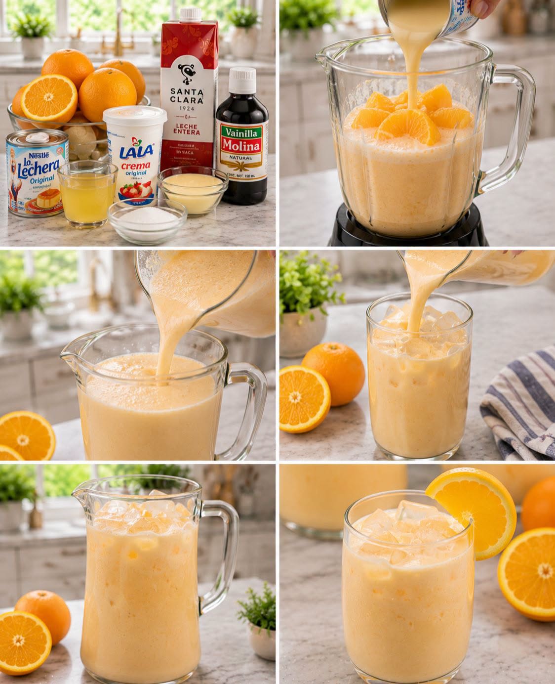 🍊🥛🧡  AGUA DE NARANJA CREMOSA
