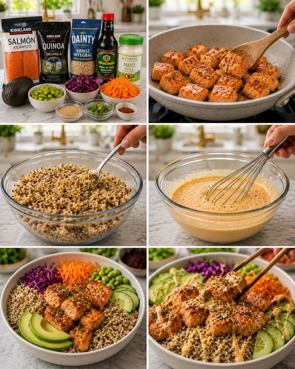 🥣🐟🍚  BOWL DE SALMÓN Y ARROZ INTEGRAL