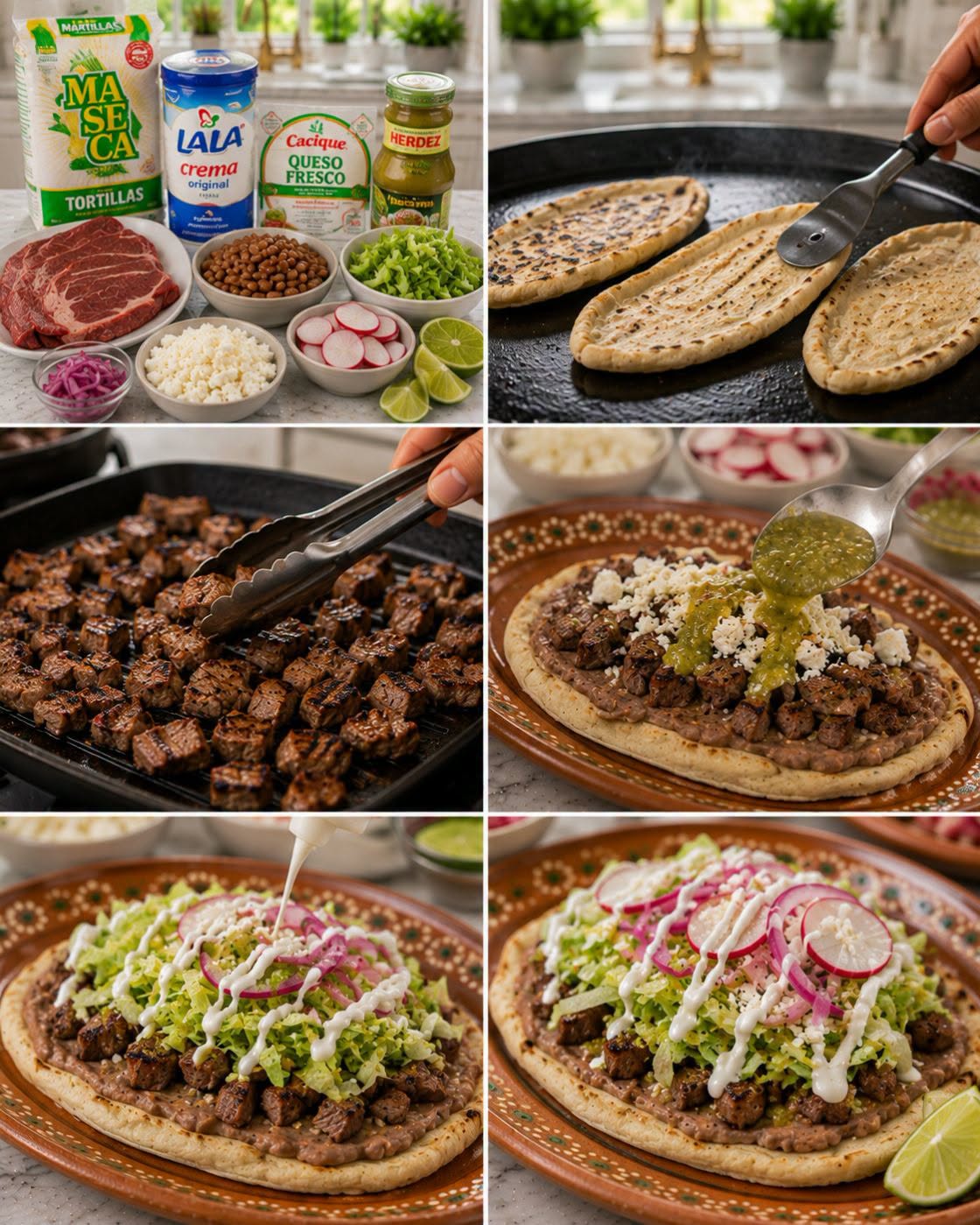 🌮🥩🫘✨ HUARACHES DE CARNE ASADA