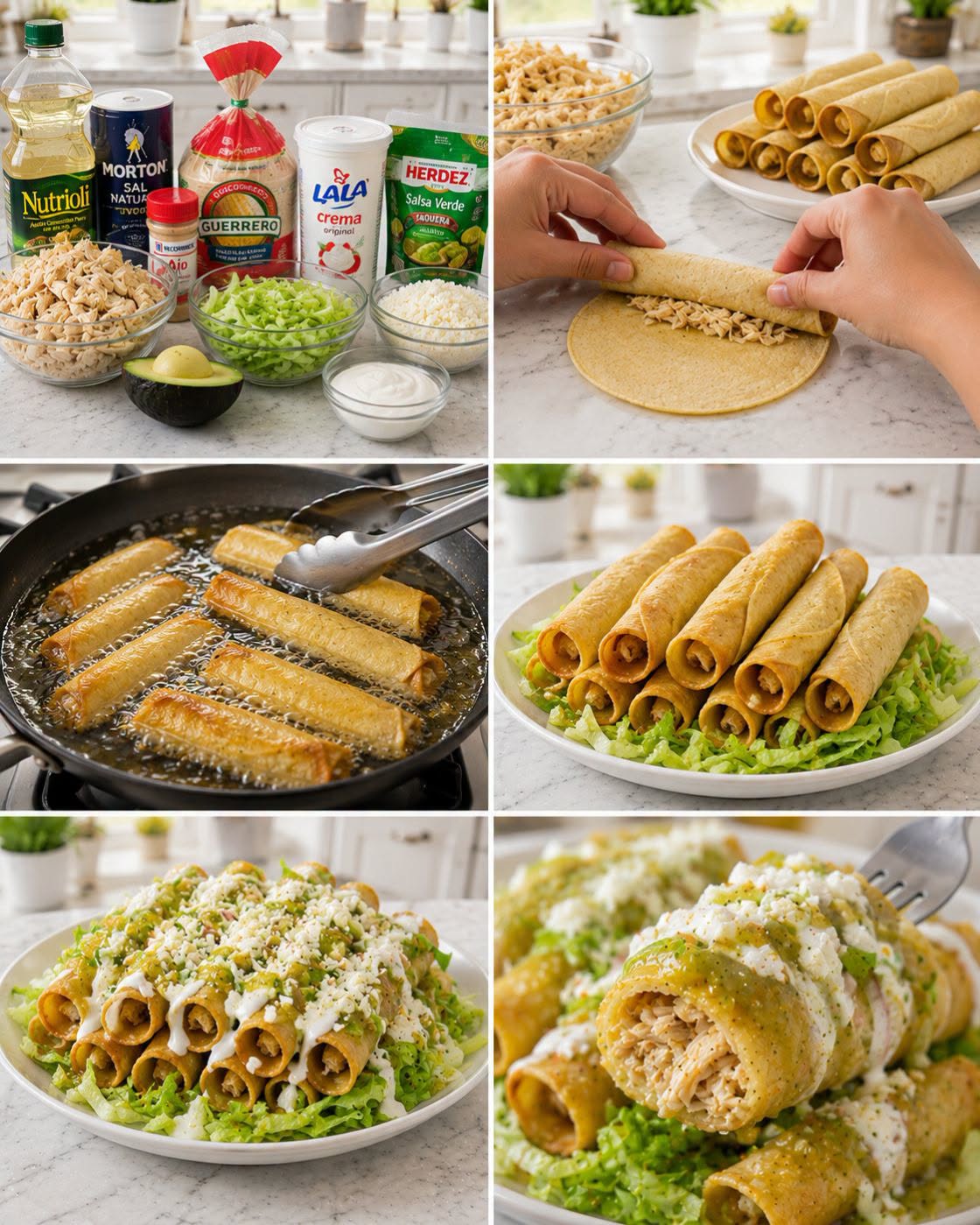 🌮🐔✨ FLAUTAS DE POLLO