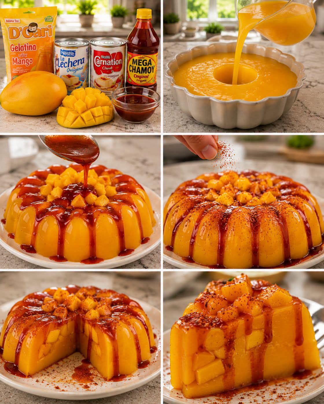 🥭🌶️🍮✨ GELATINA DE MANGO CON CHAMOY