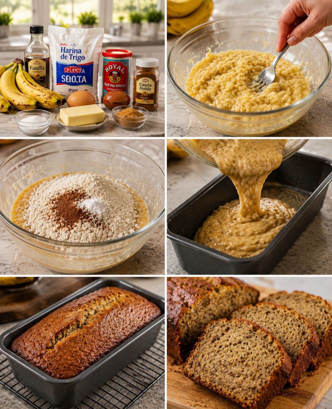 Pan de Plátano Casero 🍌