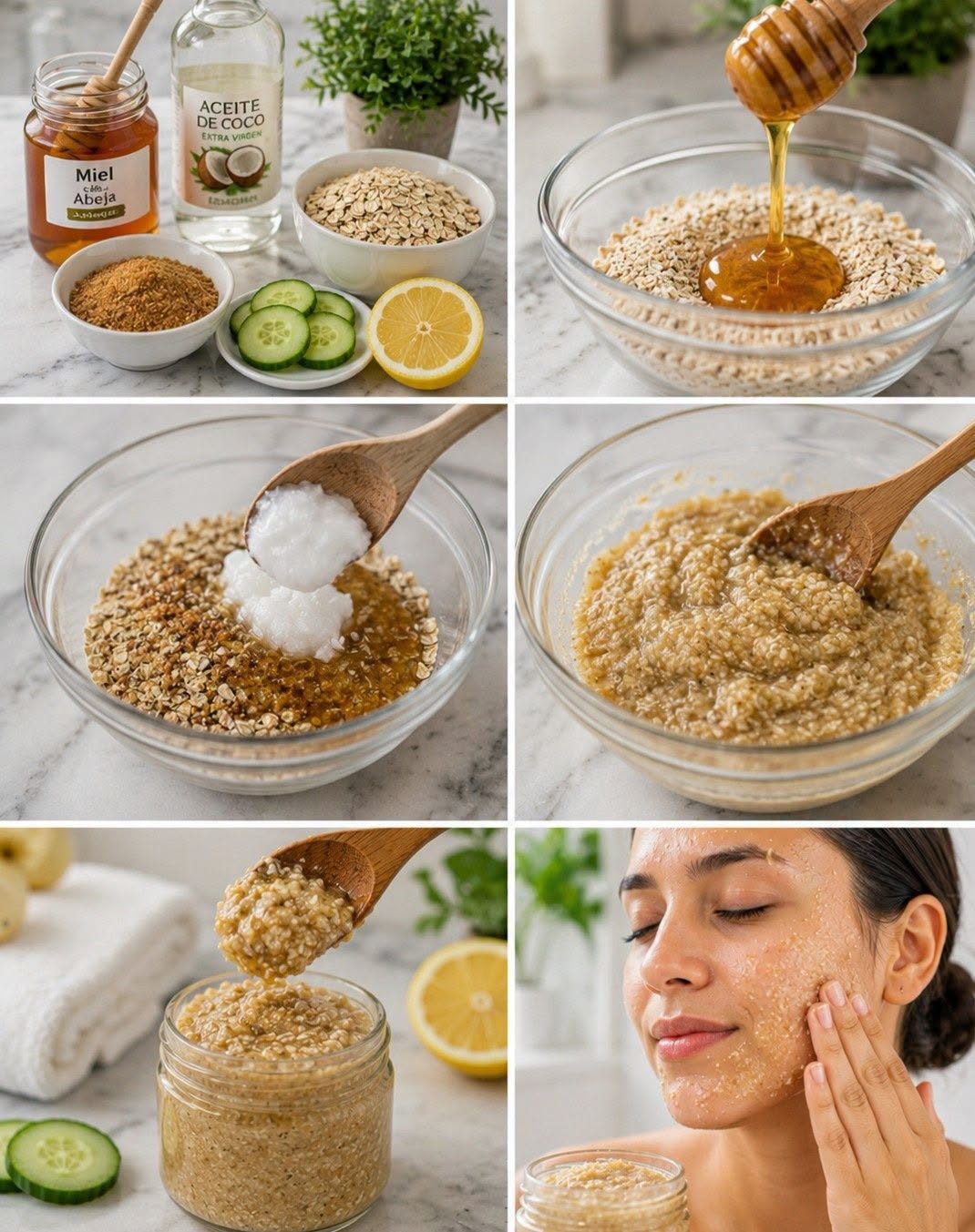 RECETA DE EXFOLIANTE NATURAL PARA EL ROSTRO 🌿