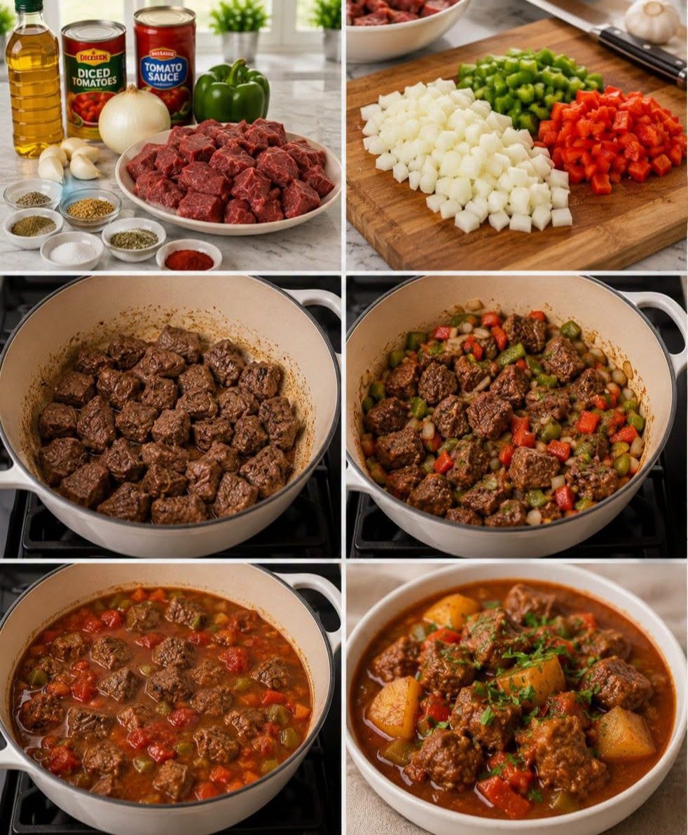 GUISADO DE CARNE DE RES 