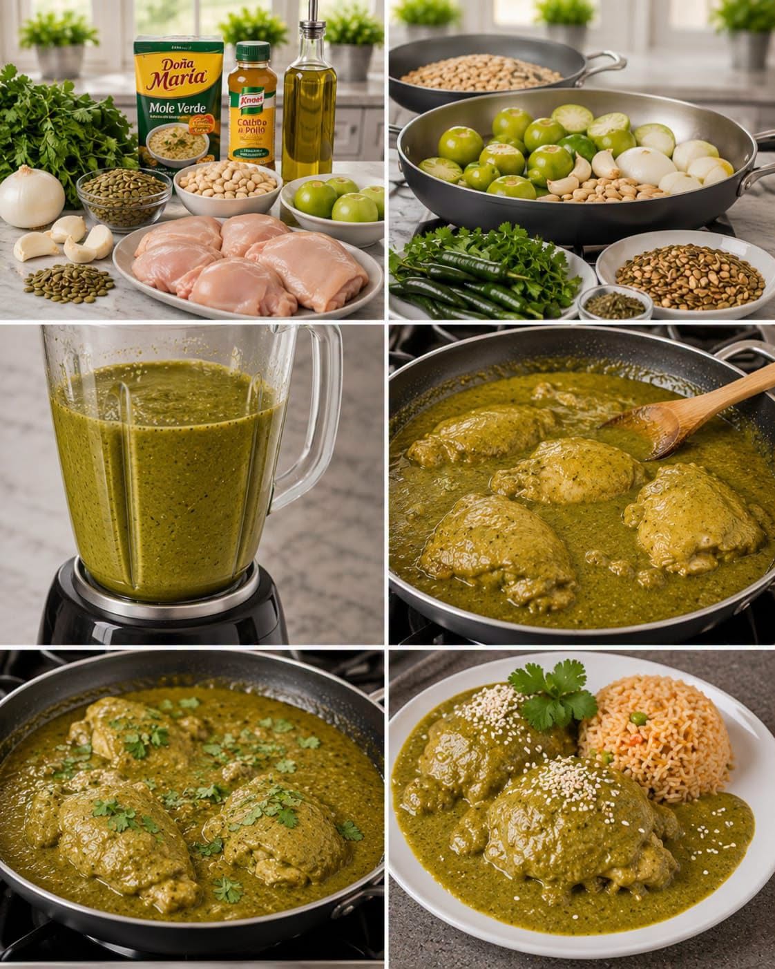 MOLE VERDE CON POLLO