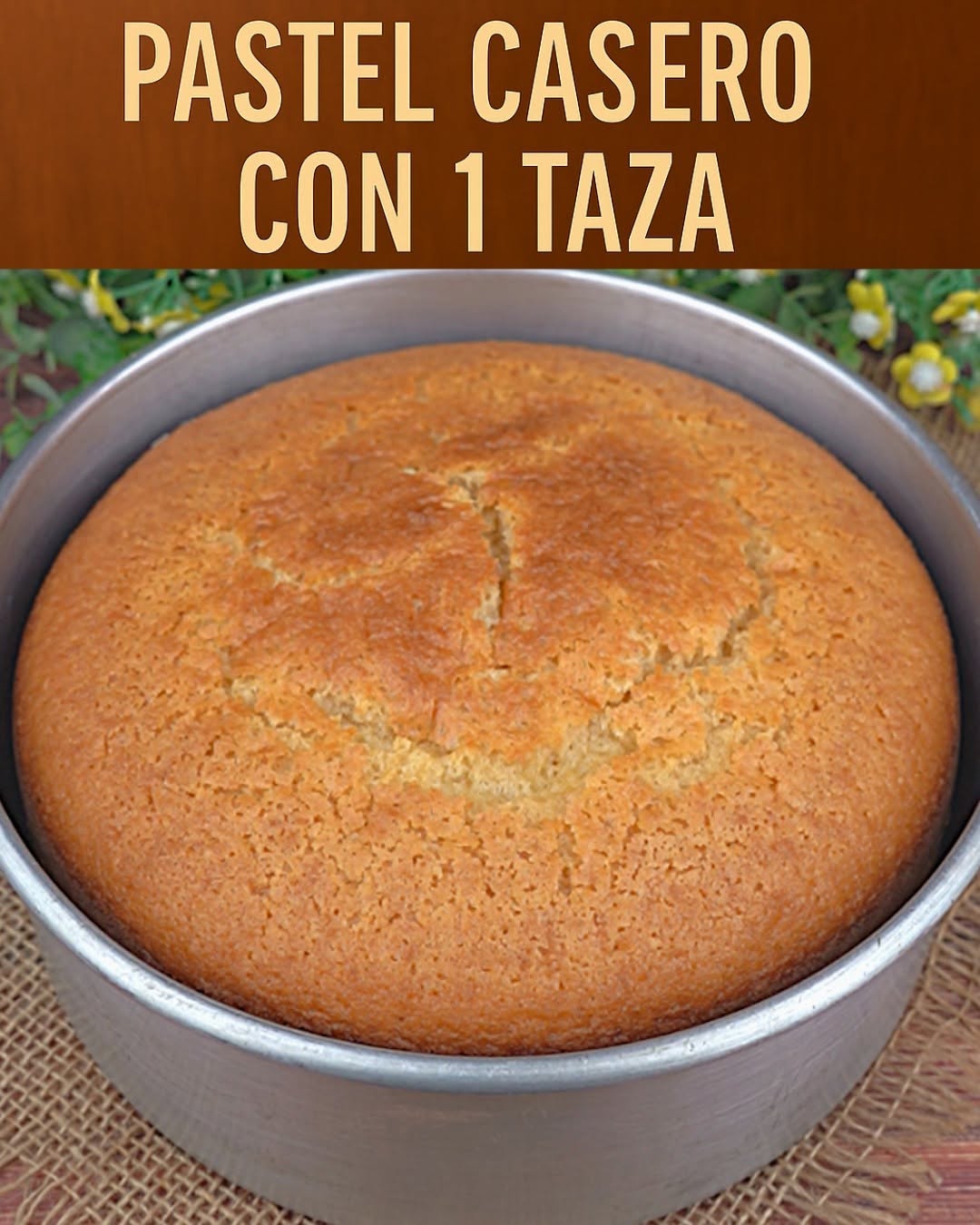 PASTEL CASERO CON 1 TAZA