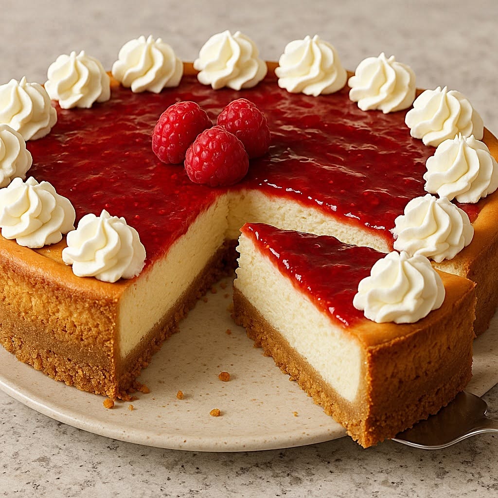 Receta de la abuela Cheesecake casero de franbuesa