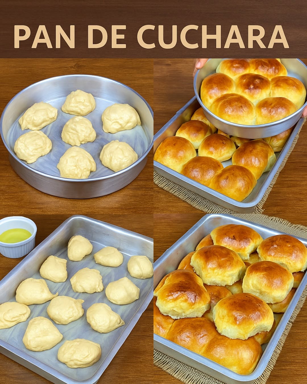 Pan de cuchara No necesita amasar y rinde bastante