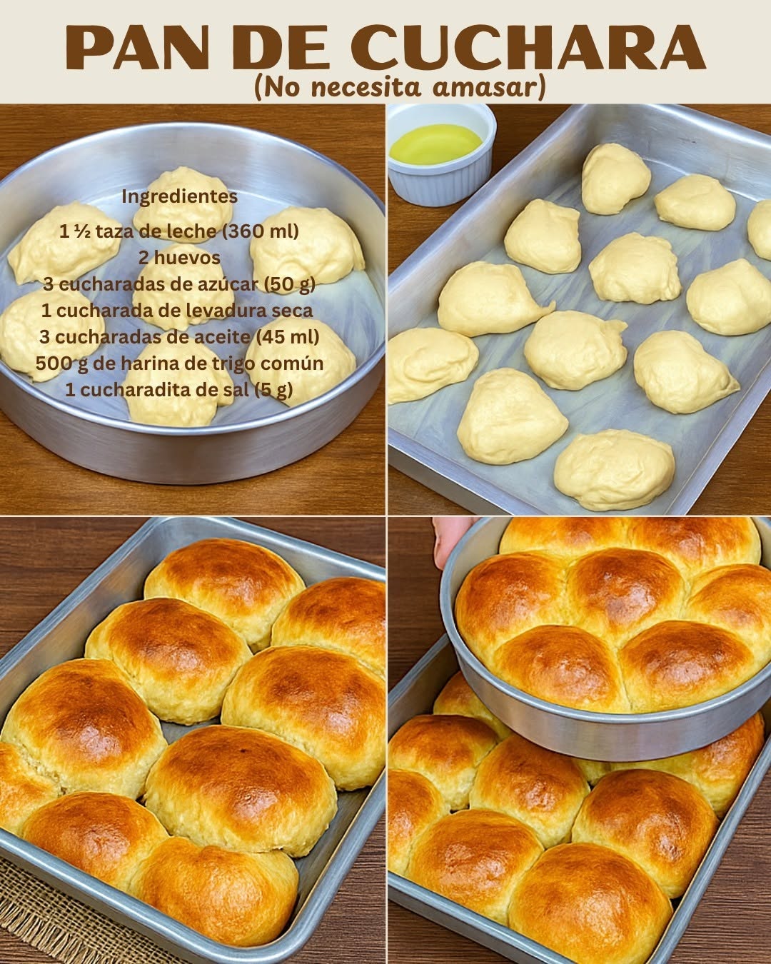 Pan de cuchara  siempre salen bien