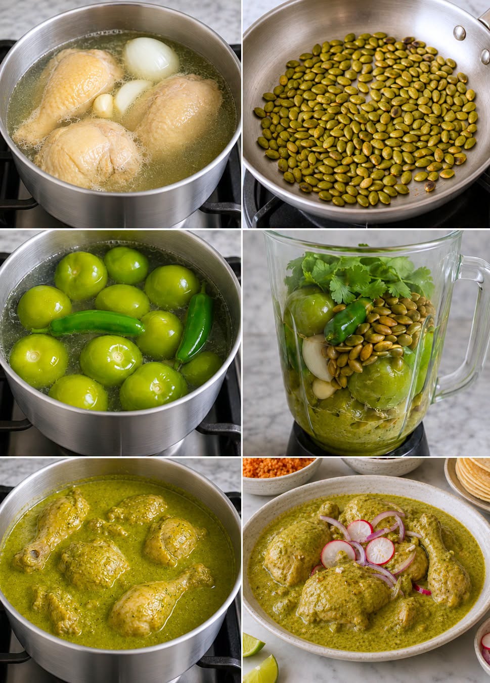 PIPIÁN VERDE CON POLLO 