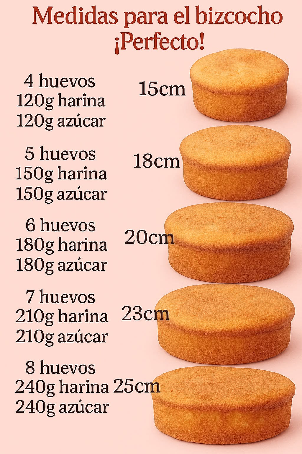 Bizcocho caseros perfectos (sin polvo de hornear)