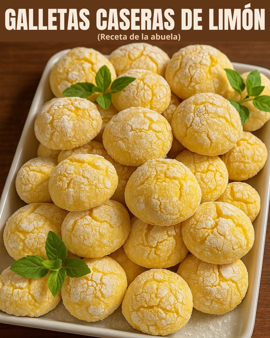 GALLETAS CASERAS DE LIMÓN 🍋(Rinde bastante)