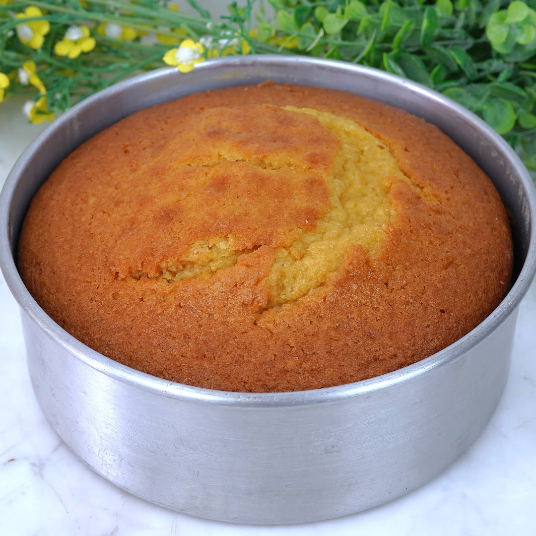 Pastel hecho en casa 🍊 (suave, esponjoso y húmedo)