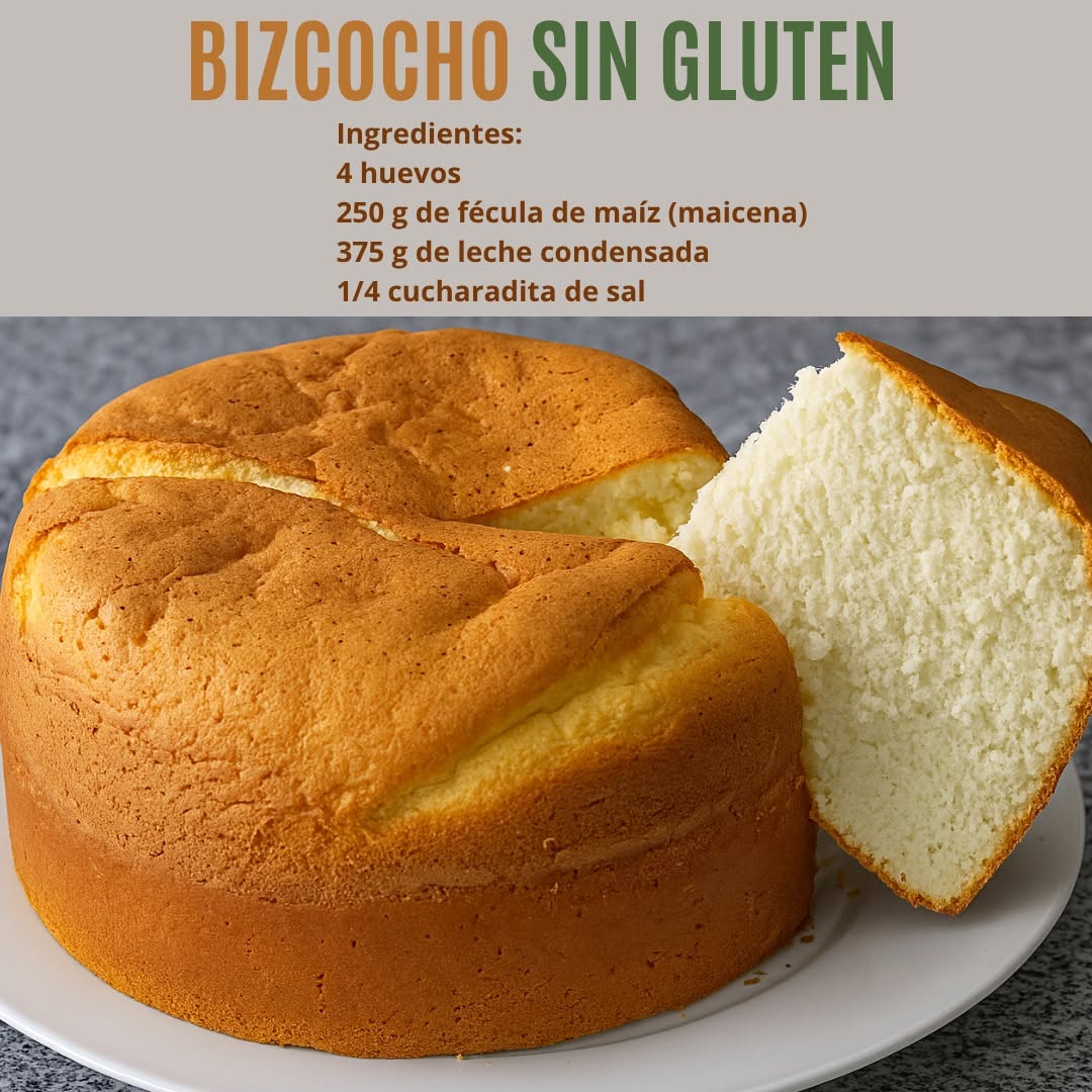 BIZCOCHO SIN GLUTEN 