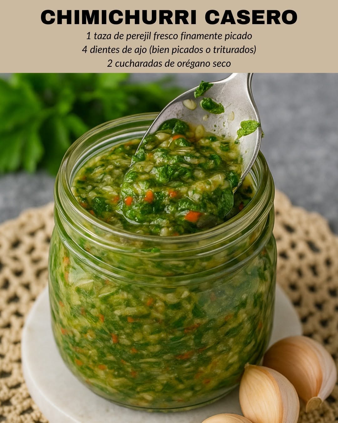 CHIMICHURRI CASERO
