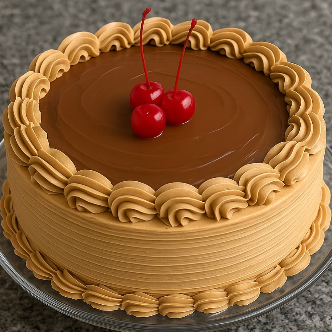Torta de café con crema casera (rinde 32 porciones)