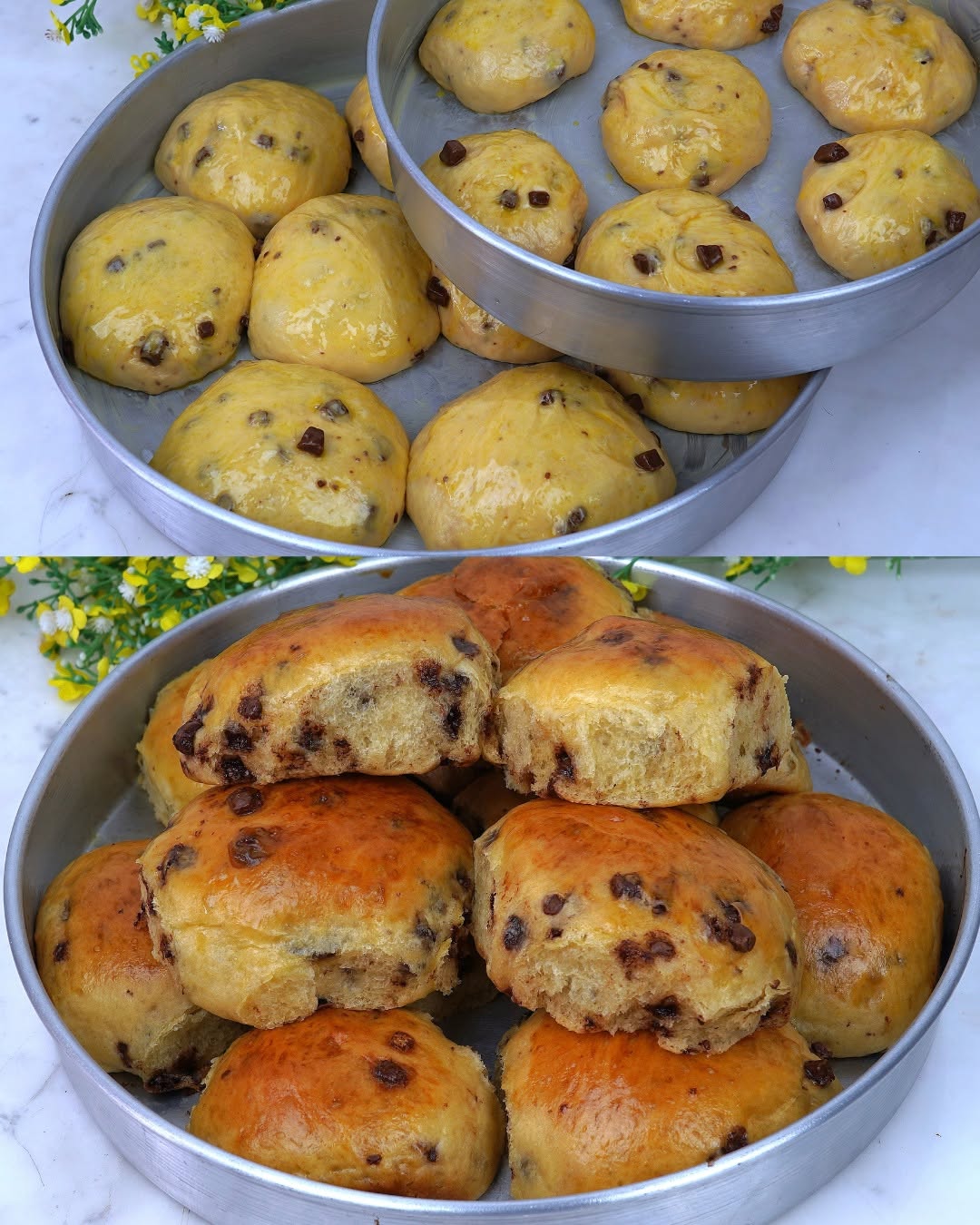 Te comparto mi receta Pan de cuchara con chispas de chocolate (económico y rinde bastante)