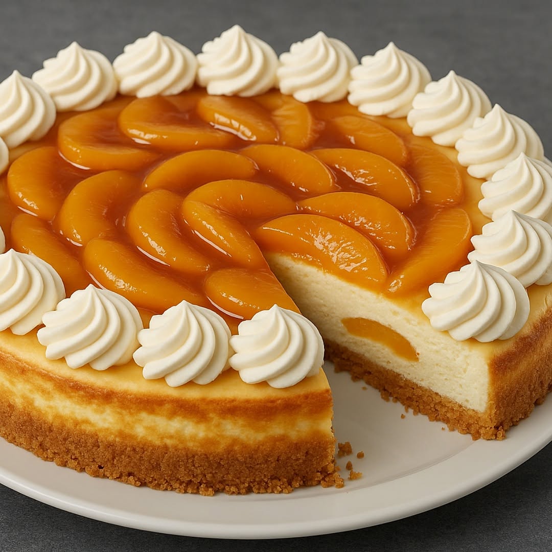 Te comparo mi receta de Cheesecake cremoso de Durazno