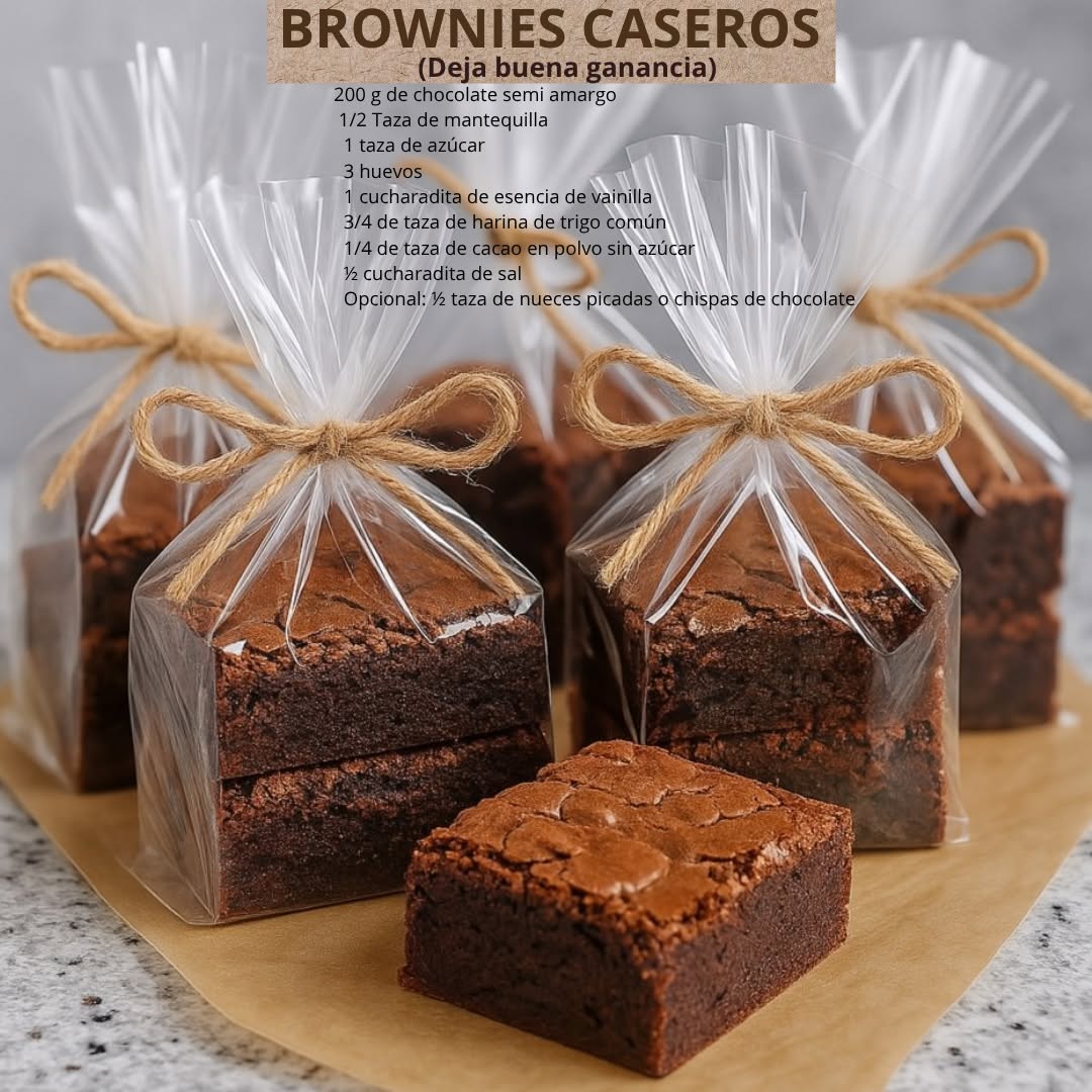 Así hago mis Brownies caseros es fácil, rápido, económico y deja buena ganancia