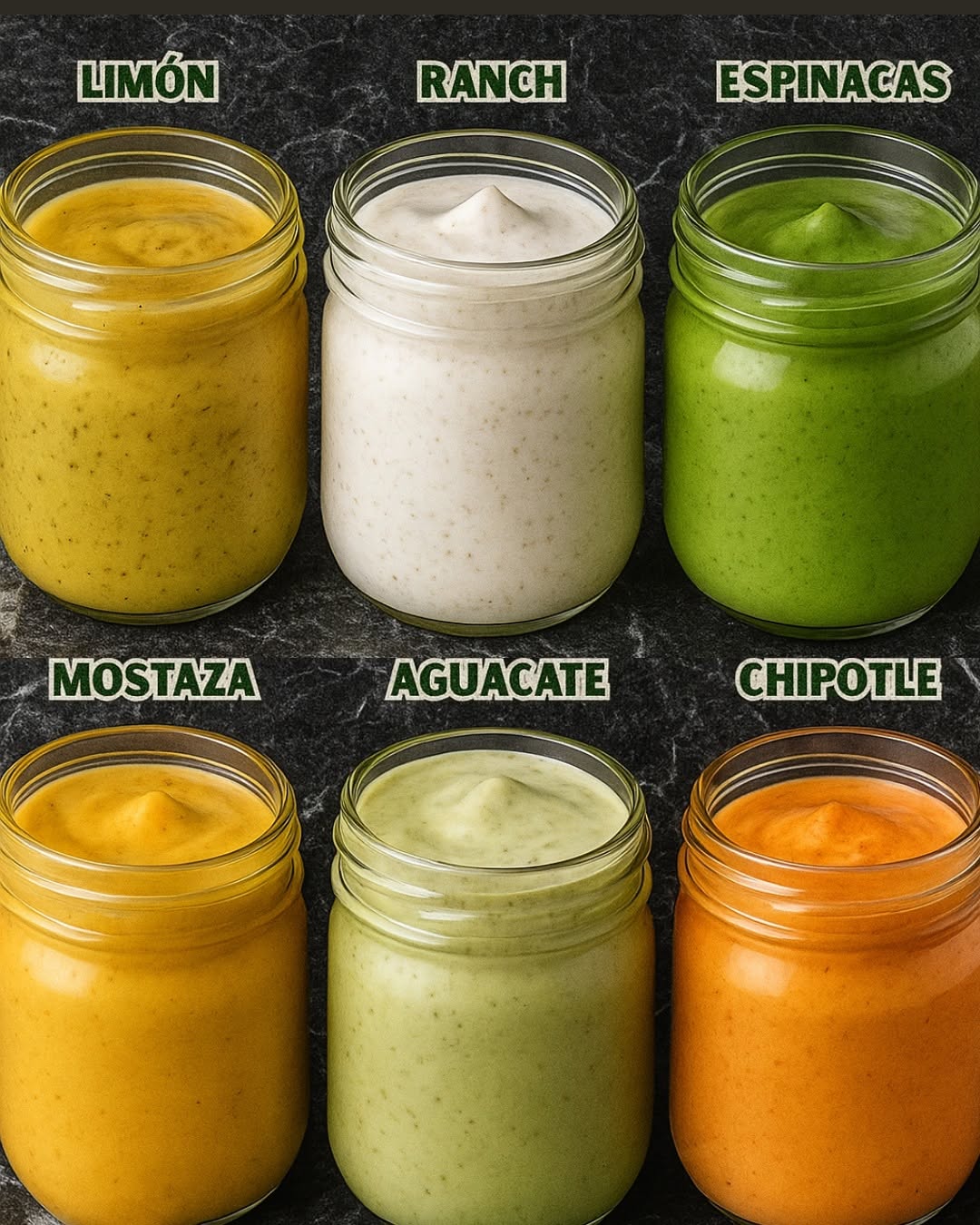 Te dejo mis 6 recetas Salsas Caseras y Cremosas 