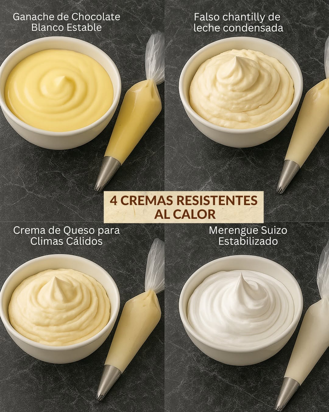 TE REGALO 4 CREMAS RESISTENTES AL CALOR 