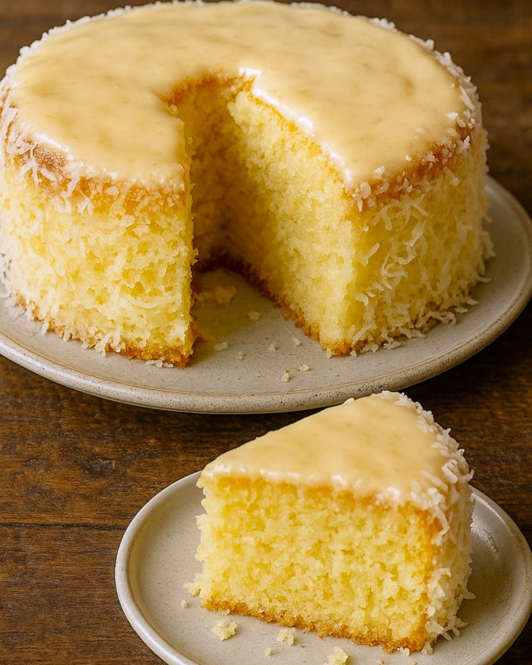 Pastel Helado de Coco