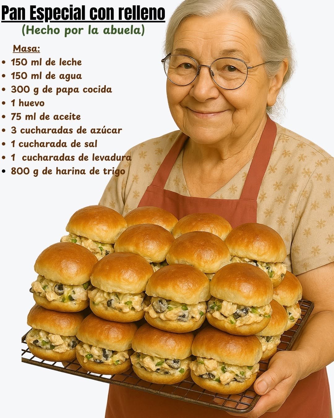 Pan Especial con relleno | Receta de la Abuela 👌