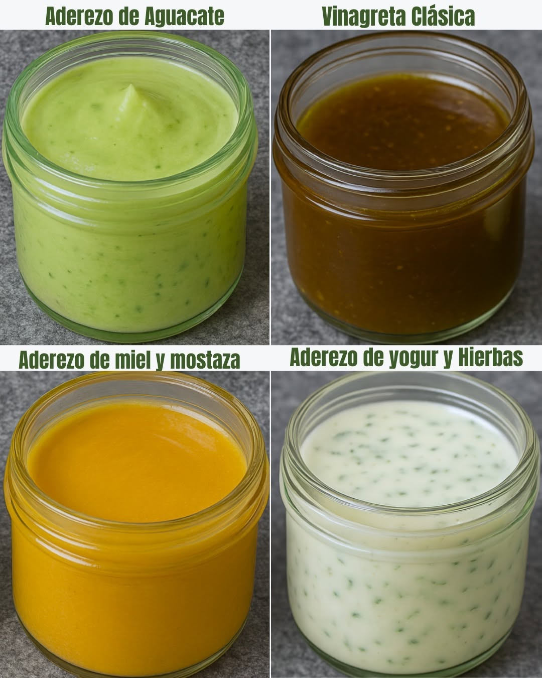 4. ADEREZOS CASEROS Y CREMOSOS ( Lleno de sabor)