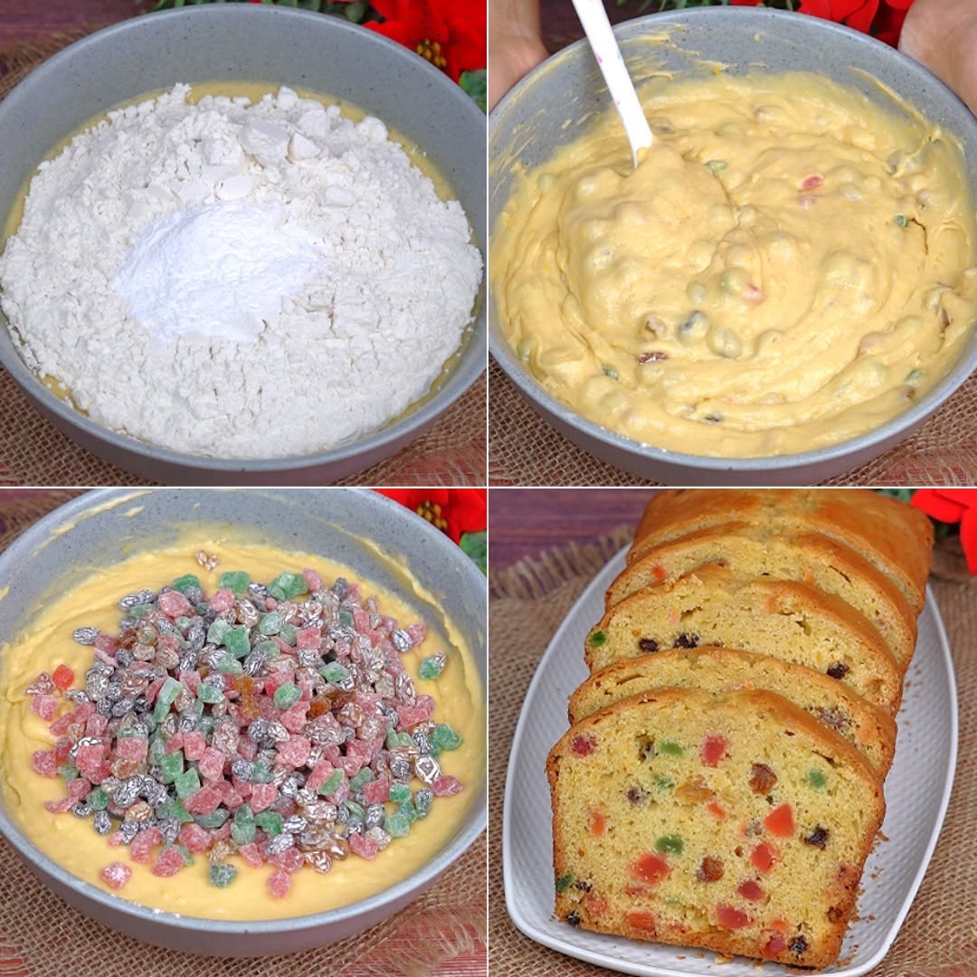 Pastel casero Navideño Fácil  (paso paso)