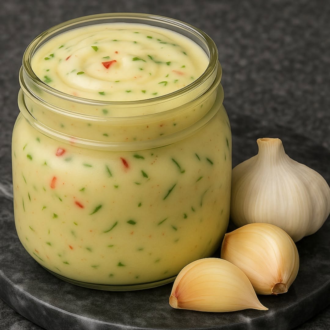 CREMA DE AJO CASERA Y CREMOSA 