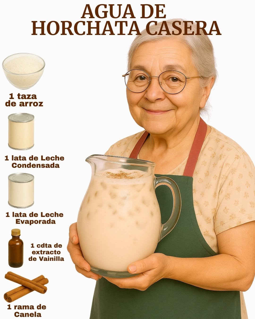 🌾 Agua de Horchata Casera y Cremosa 🥂