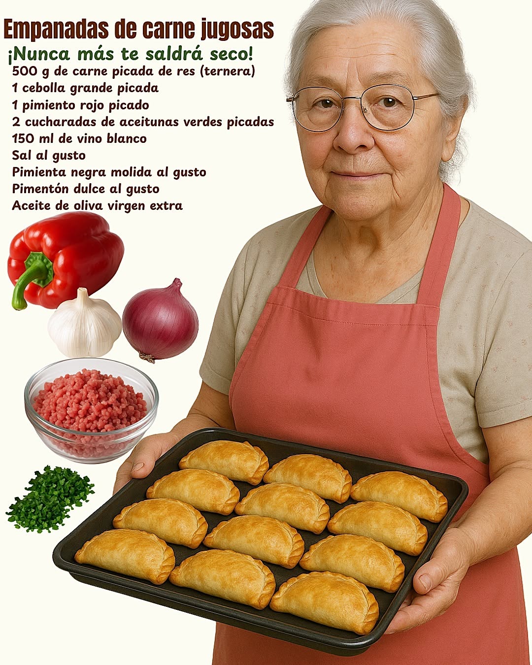 🥟 Nunca mas te saldrá seco las Empanadas de Carne 👩‍🍳