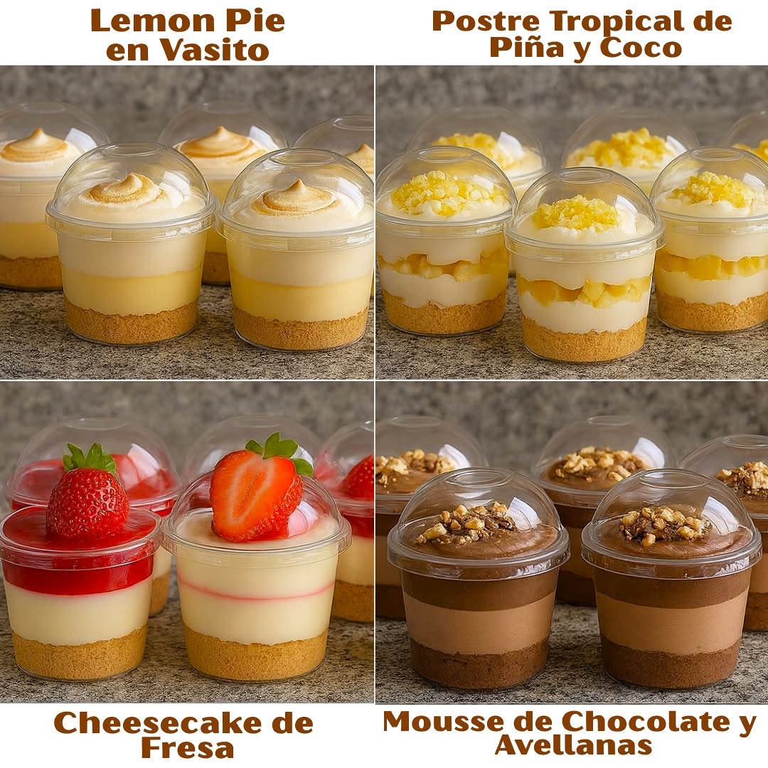 TE DEJO 4 RECETAS DE POSTRES FÁCILES
