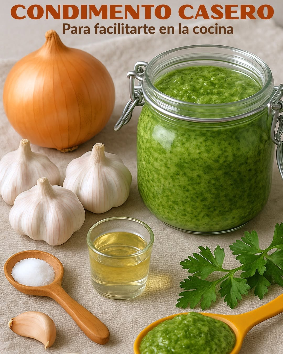 🌿 Condimento casero 🧄🧅🌿