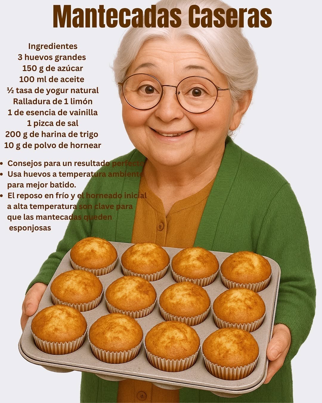 Mantecadas  Caseras ¡nunca fallan