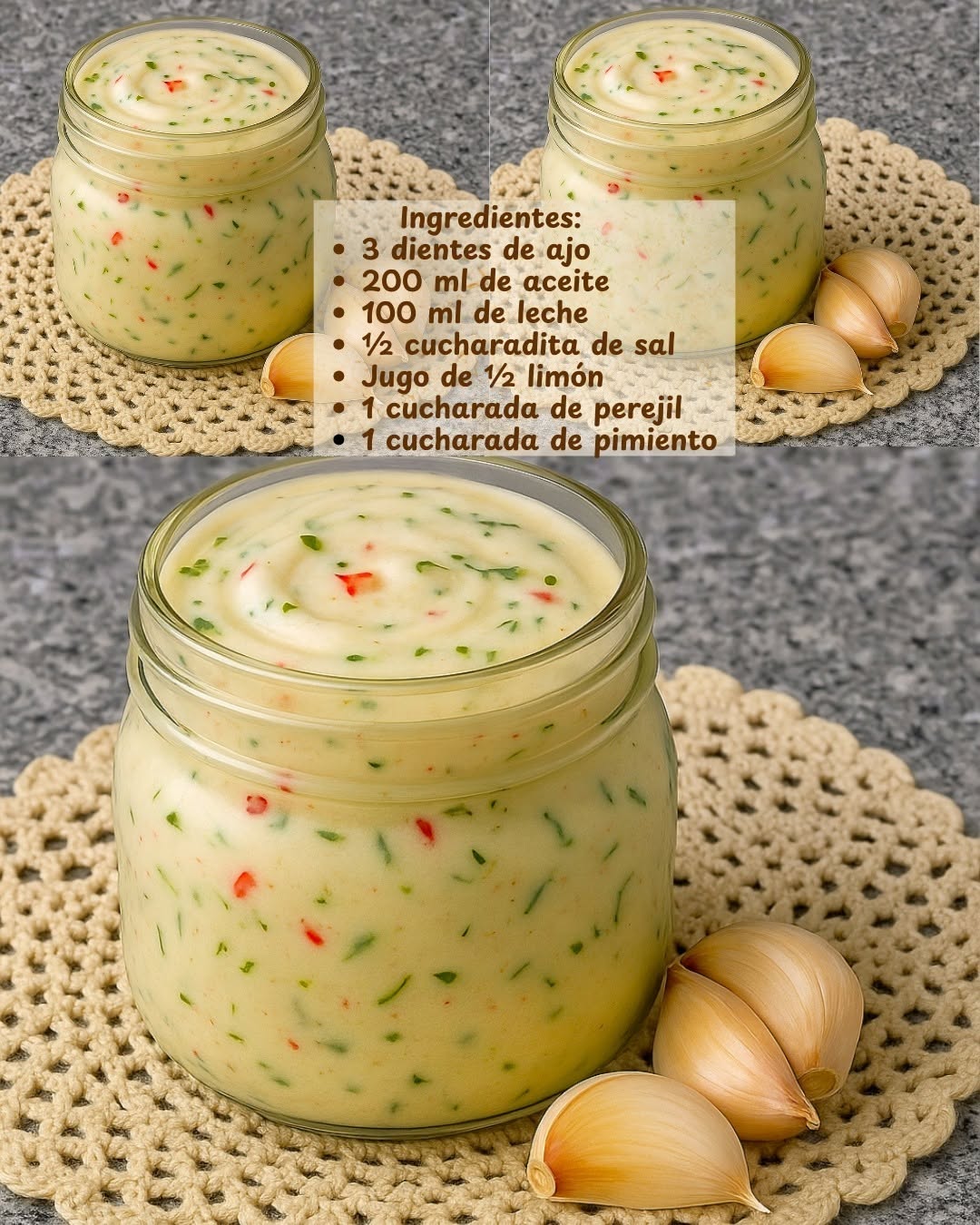 Crema de Ajo Cremosa, 