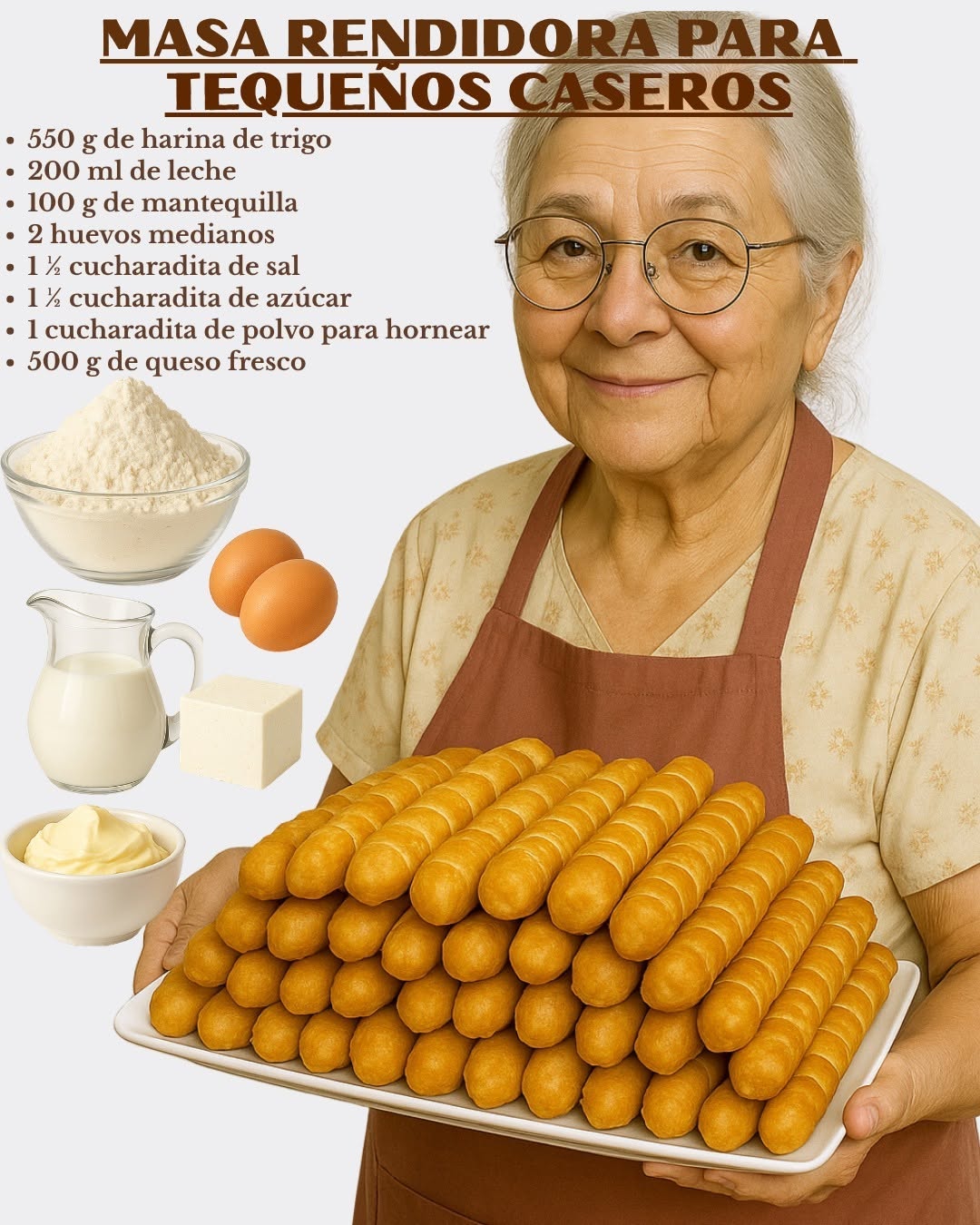 MASA RENDIDORA PARA TEQUEÑOS CASEROS