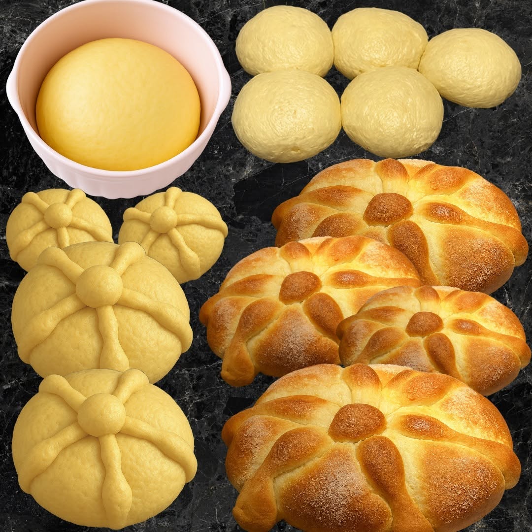 🕯️ 🌾 PAN DE MUERTO CASERO 🕯️ 🌾 