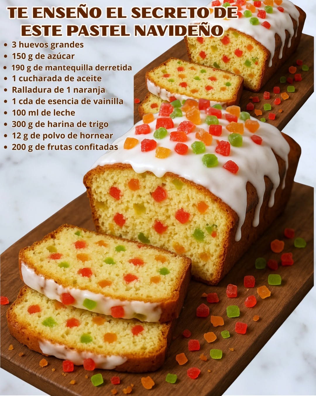El secreto de este pastel navideño
