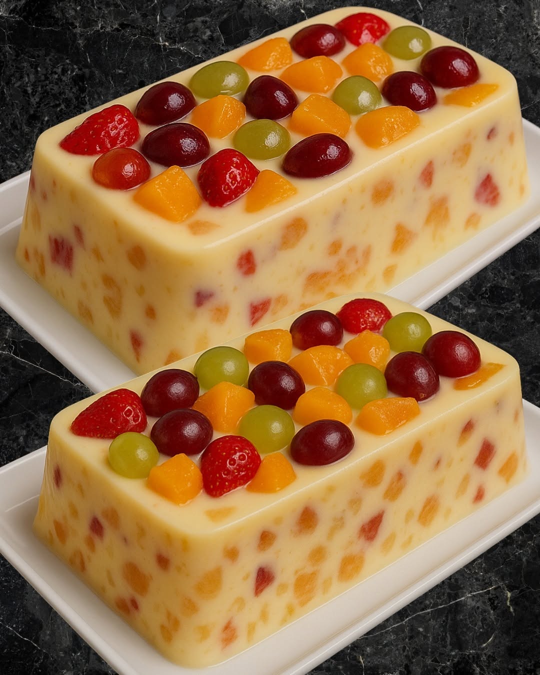 Gelatina queso Crema y Frutas 
